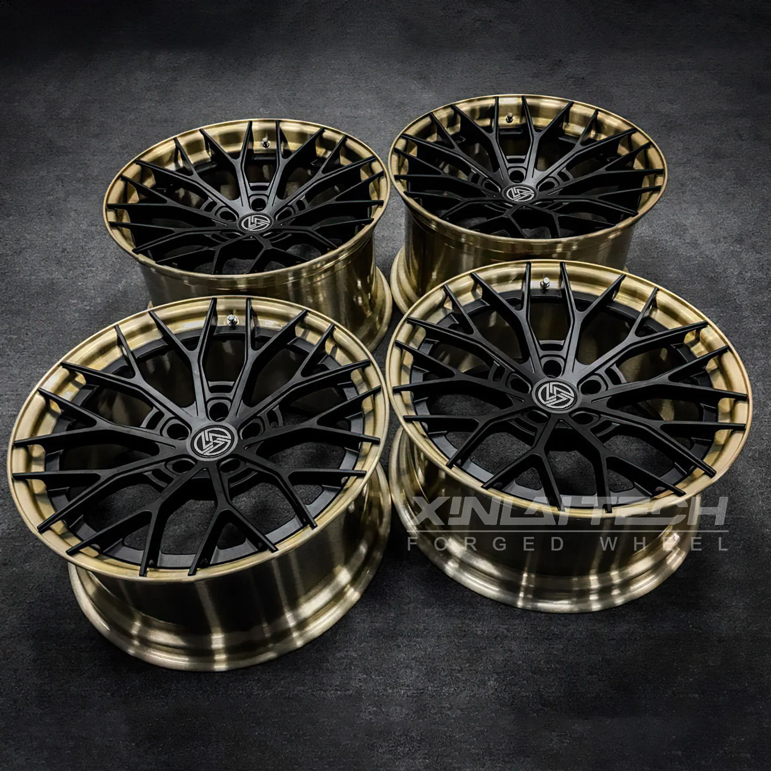 XL 2 Piece Forged Custom Wheels 18 19 20 21 22 23 Inch 5x112 5x114.3 for Toyota GR Supra Nissan 370Z Lexus Mustang Camaro Rims - Image 1