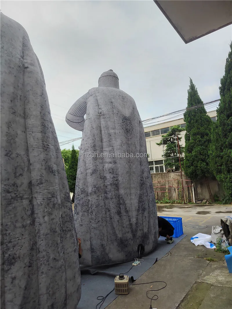 Giant Stone Statue Inflatable Soldier Model for Outdoor Advertising