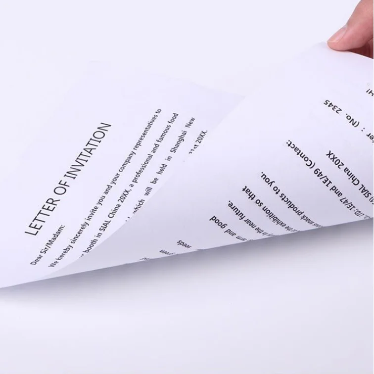 Printing Paper/cheap A4 Paper Exported From Chinese Factories A3 A4 80g