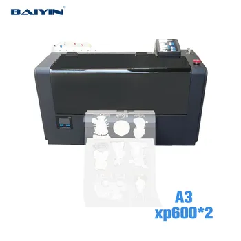 Baiyin Small Mini Impresora DTF Printer A3 Printing Machine A3 A4 XP600 Double Head DTF Machine Printer for T shirt