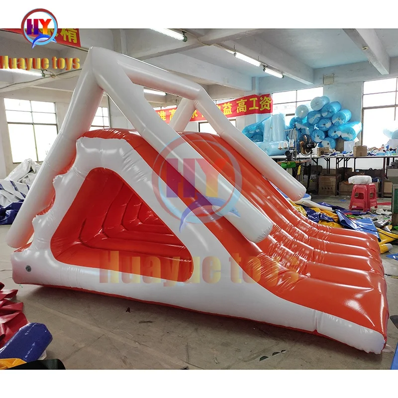Outdoor Inflatable Floating Water Slide Portable Water Park Equipment Floating Slide