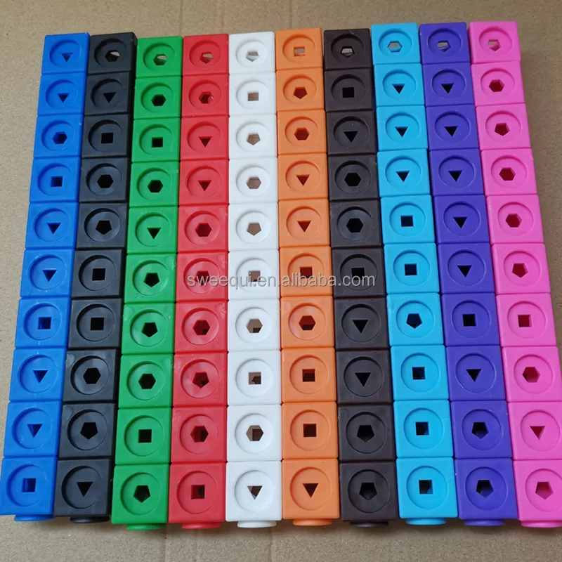 Educational Toy Geo Math and Geo Linking Cubes Building Toys