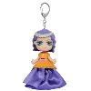 Princesse violette avec robe en tissu