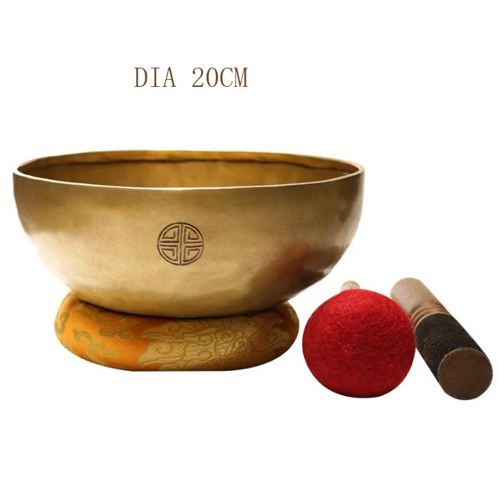6 Inch Tibetan Singing Bowl Set – Handmade Sound Bowl For Meditation, Yoga & Stress Relief With Mallet & Cushion