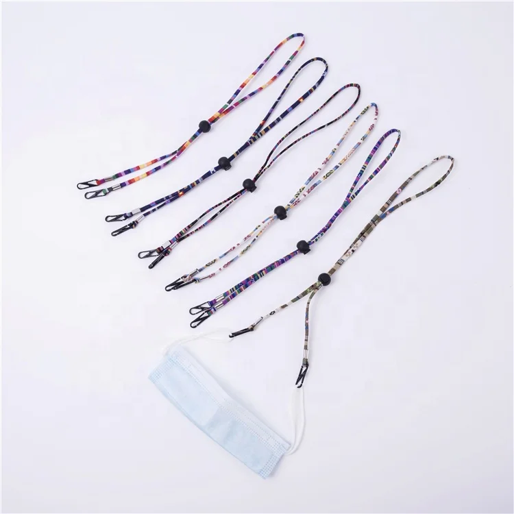 Оптовая продажа дизайнерский многофункциональный регулируемый чехол для лица маскирующий ремешок Ремешок из полиэстера шнурок аксессуары