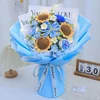 Fiore di filato di giglio di girasole rosa blu