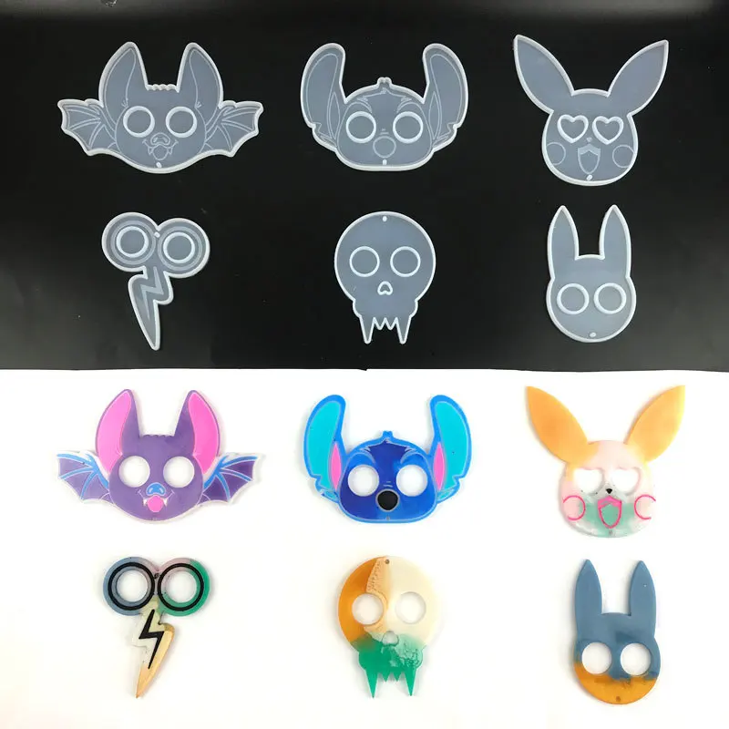 Moule en silicone pour résine époxy, motif lapin Stitch, pour porte-clés animal 'Early Riser Moule en silicone pour résine époxy, motif lapin Stitch, pour porte-clés animal 'Early Riser