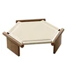 Lit de camp en bois massif avec coussin de glace