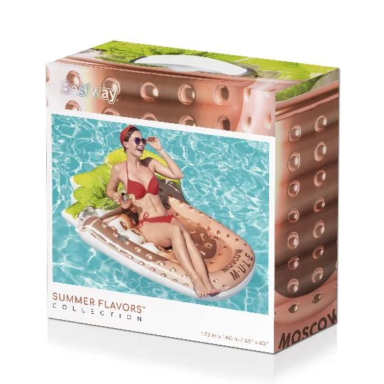 Bestway 43249 Inflatable Moscow Mule  Pool Float  Island for Adults  Water Floating Island
