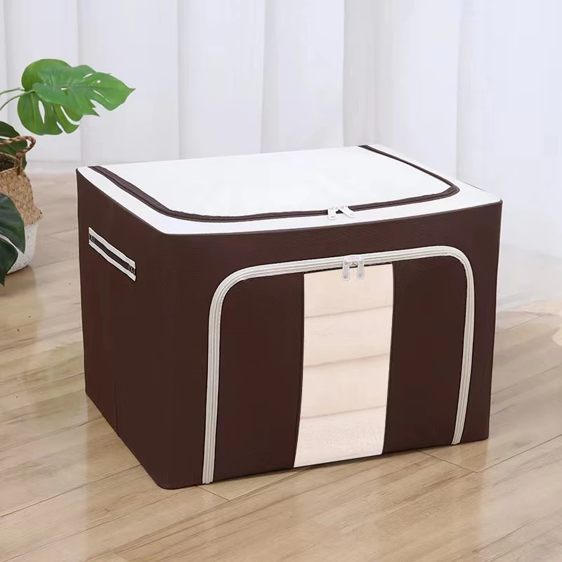 Small Steel Frame Box 2021 Wholesale Collapsible Wardrobe Finishing Steel Frame Box Clothes ...