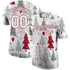 Christmasgray Red White