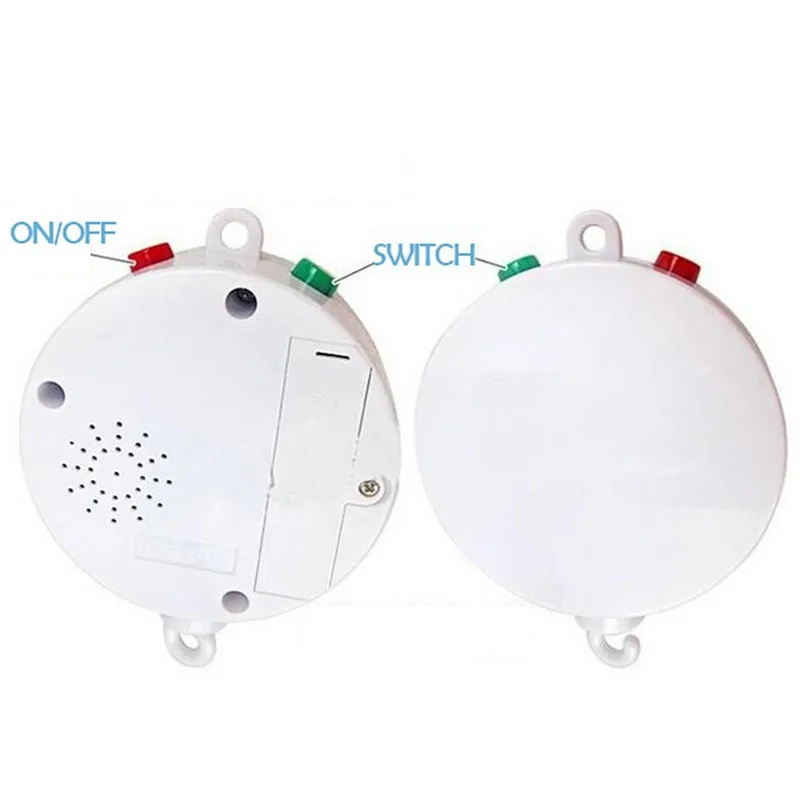 35 мелодий песня мобильный детская кроватка кровать колокол детские со спиральной бело-красно-синей окраской для музыки белая коробка слуха вращаться на 360 градусов для младенцев и детей