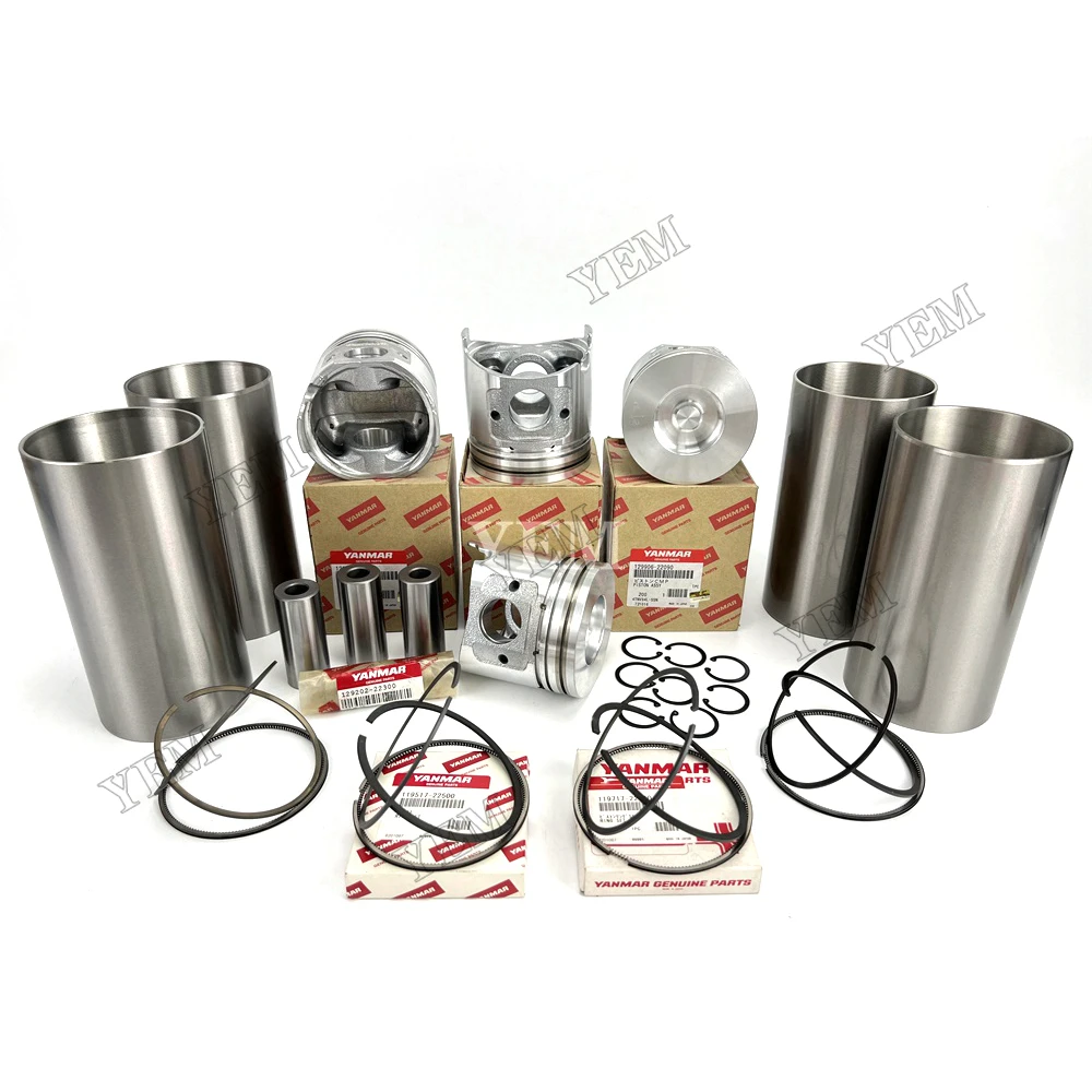 Parts Compatible for Yanmar 4TNE106T Cylinder Liner Kit 4TNE106 China Supplier