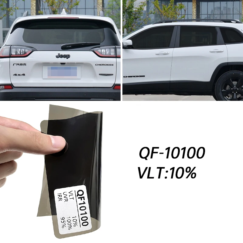 QF-10100 UV Resistant Dimmable Black PDLC Electrochromic Car Window Film with 5 Years Warranty 10% VLT 100% UVR