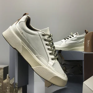 Best Selling Men'S PU Leather Shoes Hot New Products Casual Shoes for Men New Styles Men's Snekaers