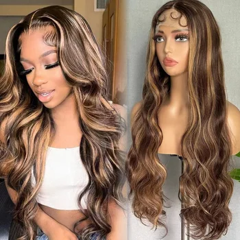 New Braided Wigs Synthetic Lace Front Wigs 28 inches Braided Wigs With Baby  Hair Brown Transparent Lace Front Wigs