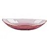 Maroon boat shap with gold edge