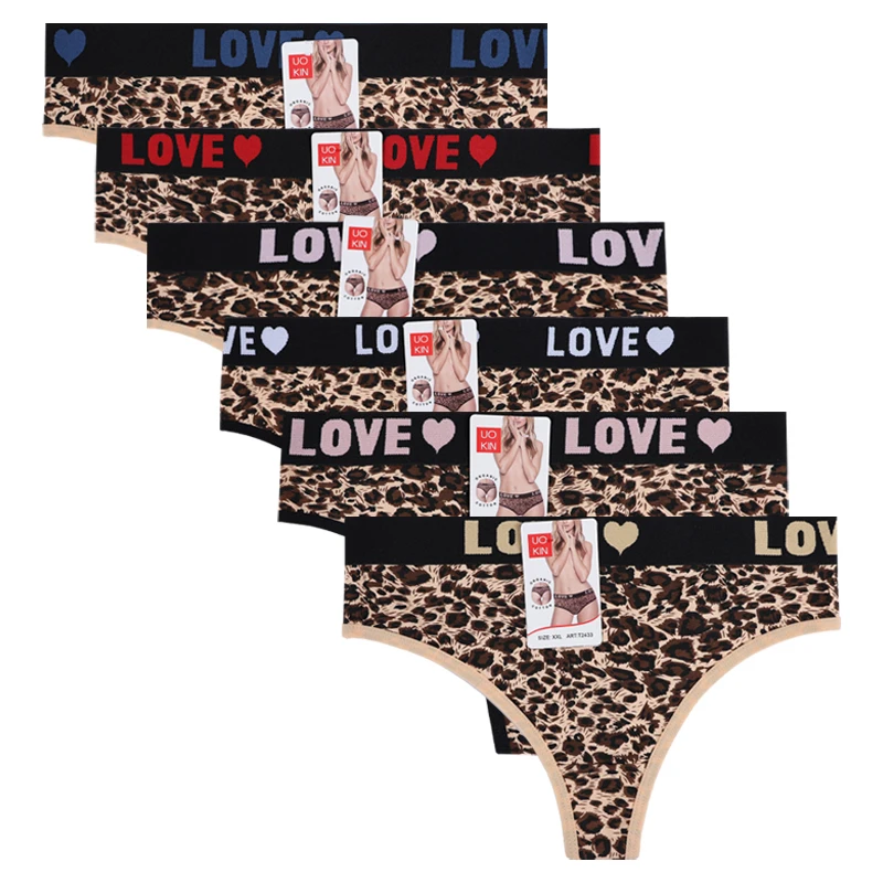 Uokin Leopard Print Underwear For Sale At A Low Price Jacquard Elastic