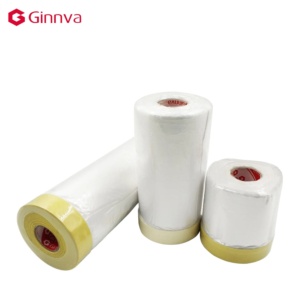 Hdpe Masking Film Soft Plastic Tape For Wall Painting Protection For