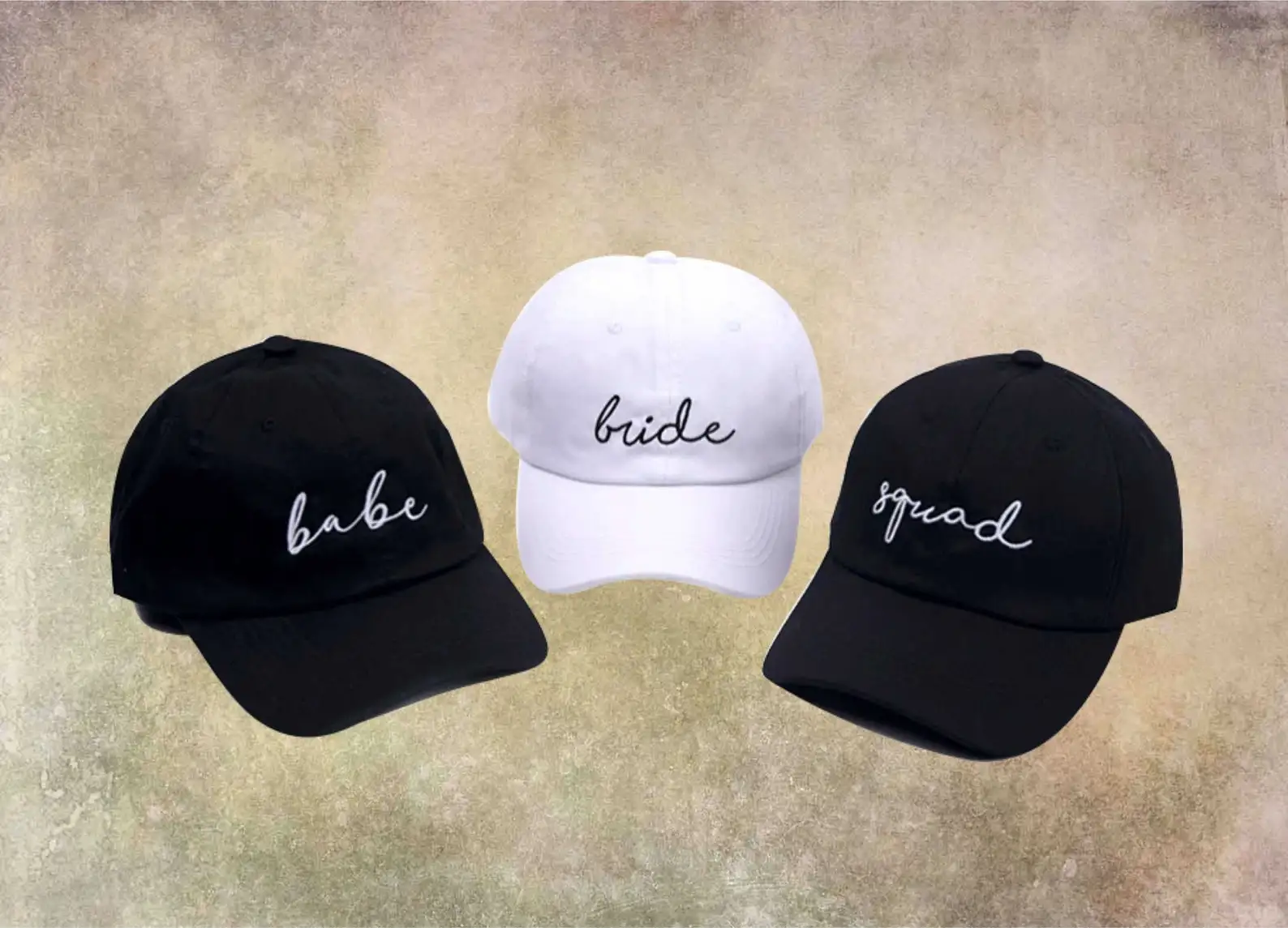 bride squad baseball caps