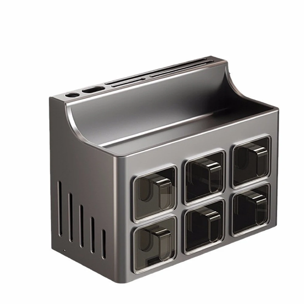 Multi-Purpose Adhesive Wall Shelf for Kitchen Office Organization Waterproof Spice Organizer