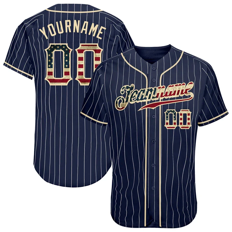 Wholesale Pinstripe Baseball Wear High End Baseball Shirts Jersey