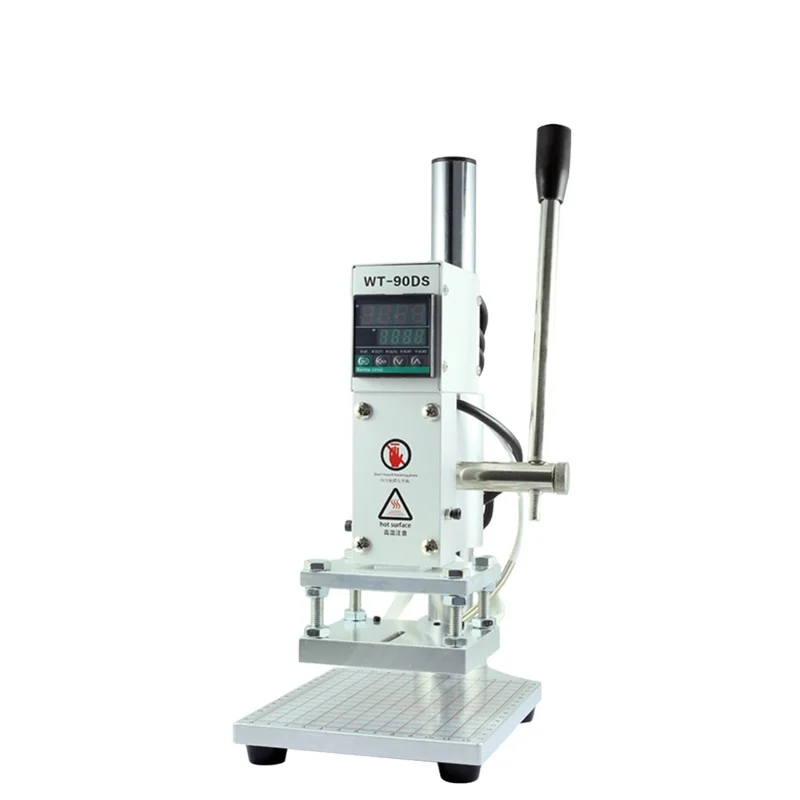 Leather Embossing Heat Press Machine Small Manual Digital Hot Stamping