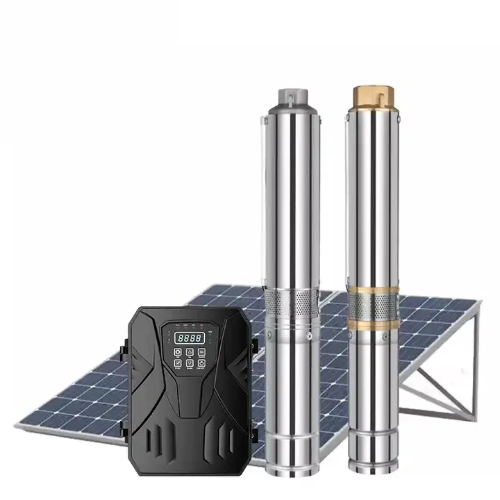 Pompe Submersible Solaire DC 24V 270W – Débit 1800L/H, Hauteur 100m, MPPT Intégré