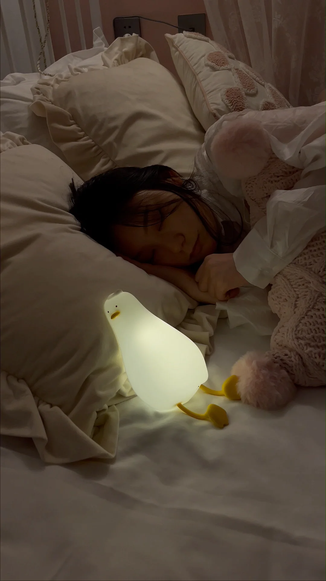 Custom Logo Cartoon Cute Led Night Light Room Decoration Bedside Lamp