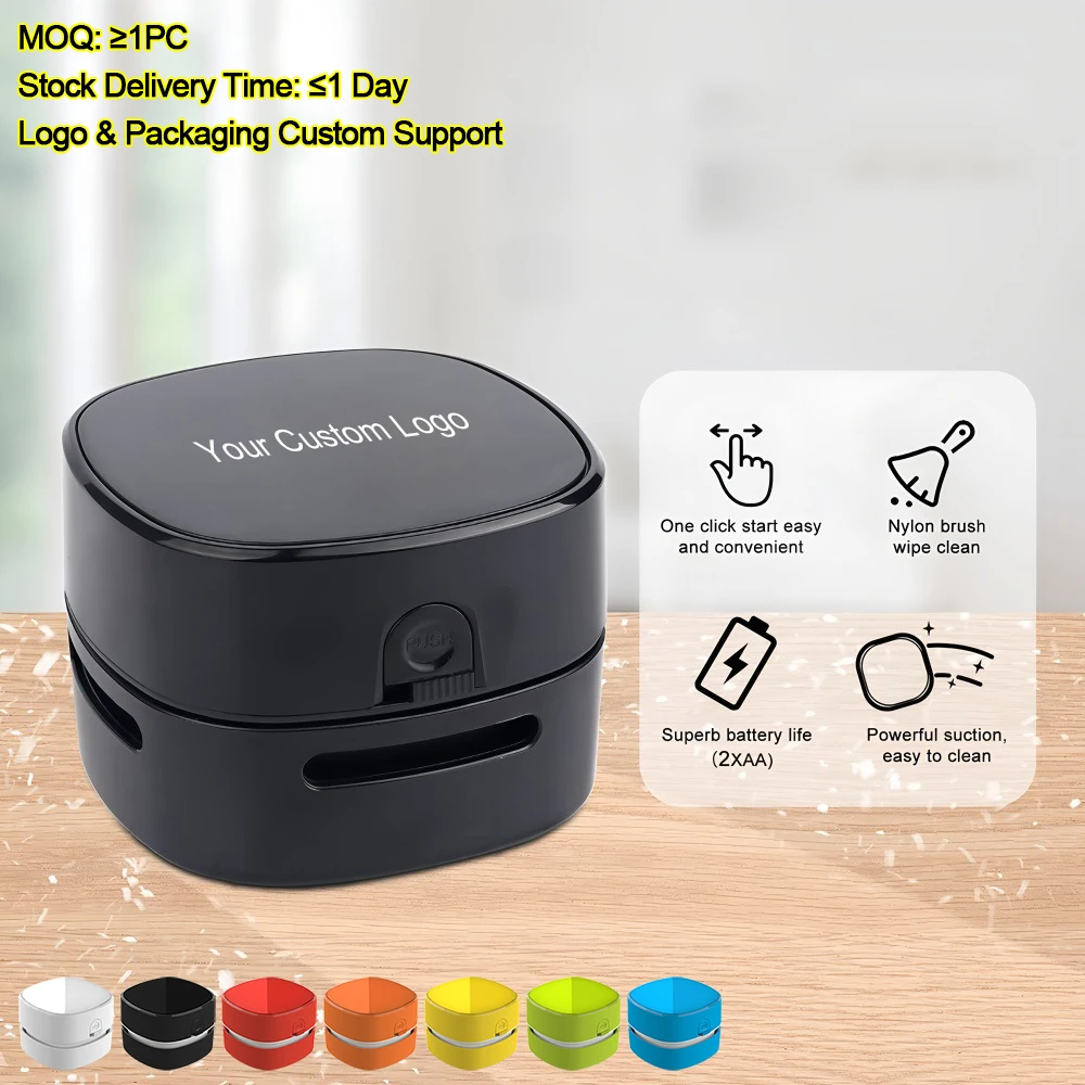 Mini Portable Battery Powered Handheld Electric Desktop Vacuum Cleaner for Desk Table Top Computer Keyboard PC Laptop Dry Dust