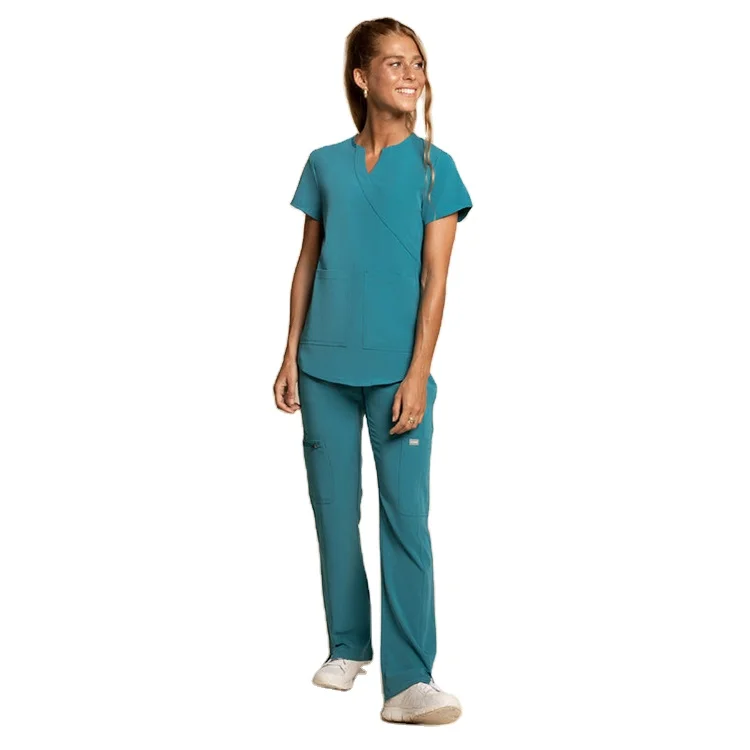 Nurse One Piece Scrubs Jumpsuit-FUYI GROUP