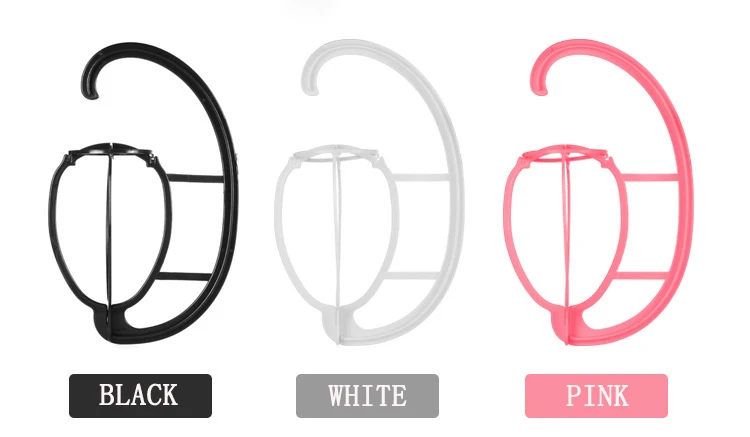 
 Портативная Регулируемая Розовая белая черная пластиковая Складная подставка для парика для путешествий оптом  