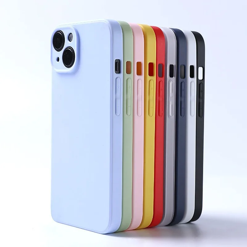 Wholesale Solid Color TPU Phone Case For iPhone Soft Slim Protective Cover OEM Available