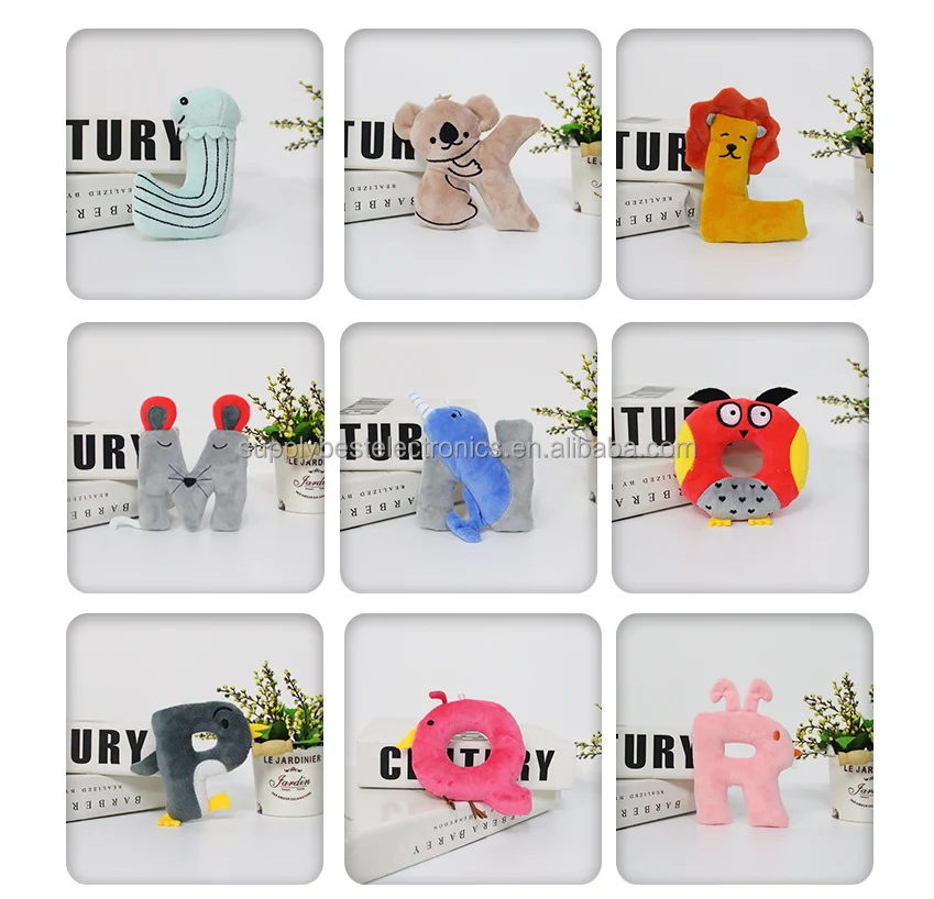 Source New Cartoon Creative Educational Funny Letter Figure Anime Alphabet  Lore Stuffed Plush Dolls Toy For Christmas Halloween Gift on m.