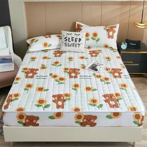 Wholesales Home Kids Style Carton Coverlet Sets Polyester Fitted Sheet Sets Colorful Bed Sheet Sets Home School 3PCS