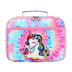 Cartoon Portable Cooler Custom Logo Insulated Thermal School Lunch Tote Bag Kids Food Packing