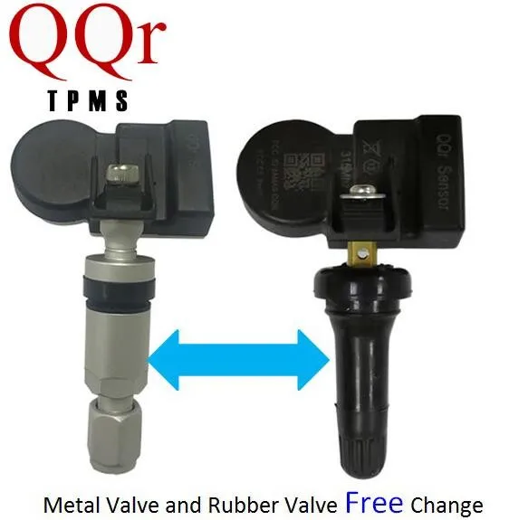 
 433 МГц 315 МГц 2 в 1 датчик QQr программируемый универсальный датчик давления в шинах автомобиля QQr tpms  