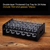 24 holes(4*6)+24 cups(black)