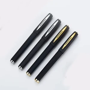 High Quality Rubber Finished Barrel Gel Pens Good Smooth Writing Tool Fine Point Custom Logo Ink Pens for School Office Home