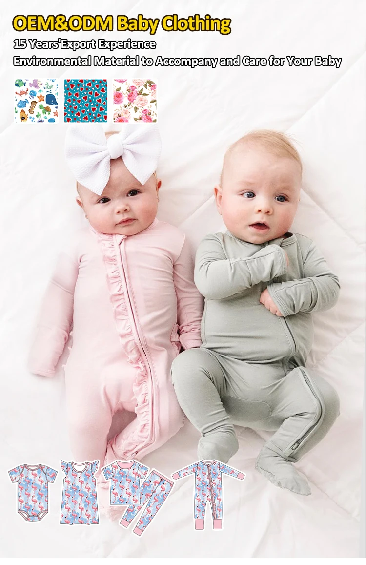 Bamboo Viscose Baby Romper Sleeper With Mitten Cuffs Feet Newborn