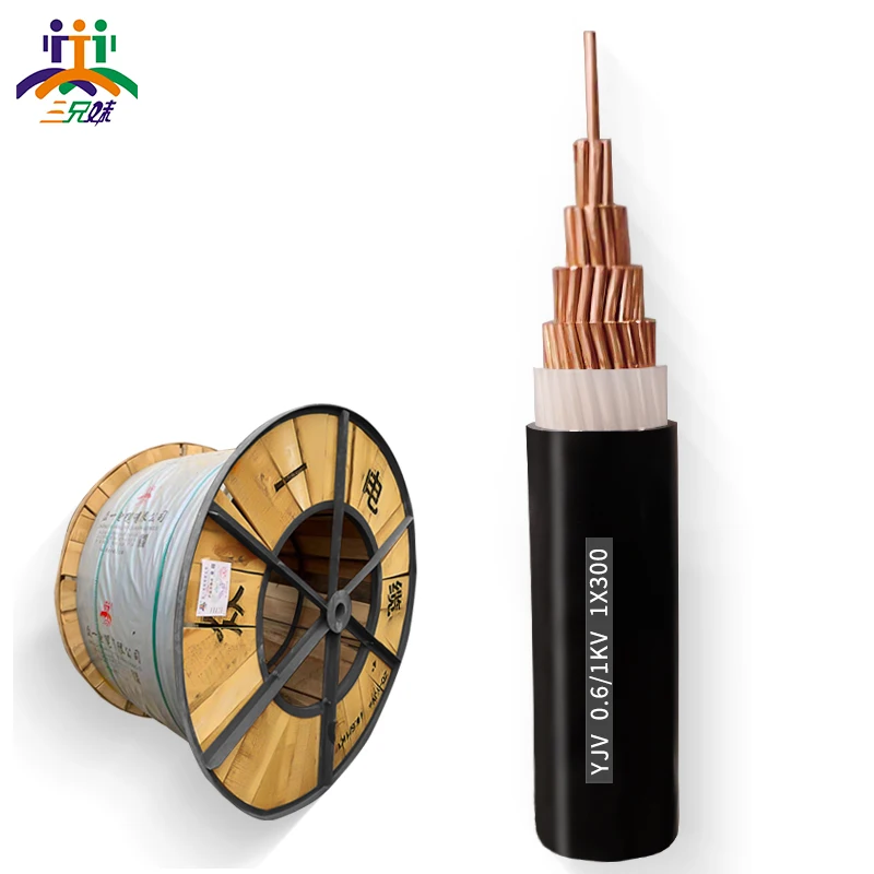 H07V-R / H07V-U 1 Núcleo 60mm 120mm 140mm Cabo Blindado Subterrâneo Pvc Isolado Blindado Lv Cabo De Alimentação U1000 RO2V R2V