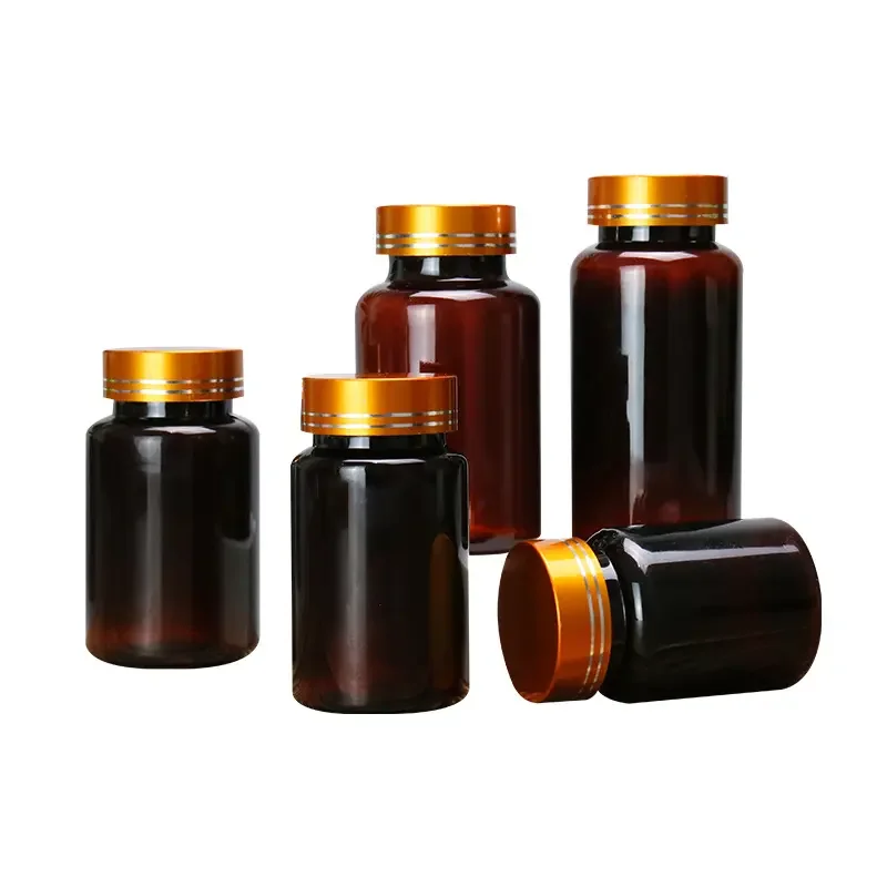 Plastic Bottle For Pills Vitamin Capsule Plastic Bottle With Flip Top Cap 5g 10g 15g Medicine