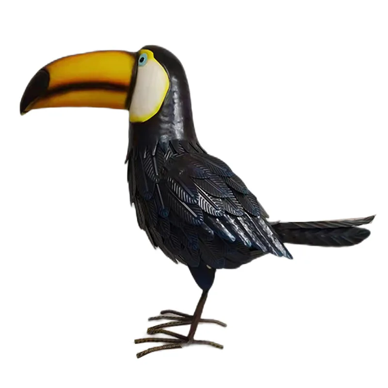 Metal Black Toco Toucan Bird