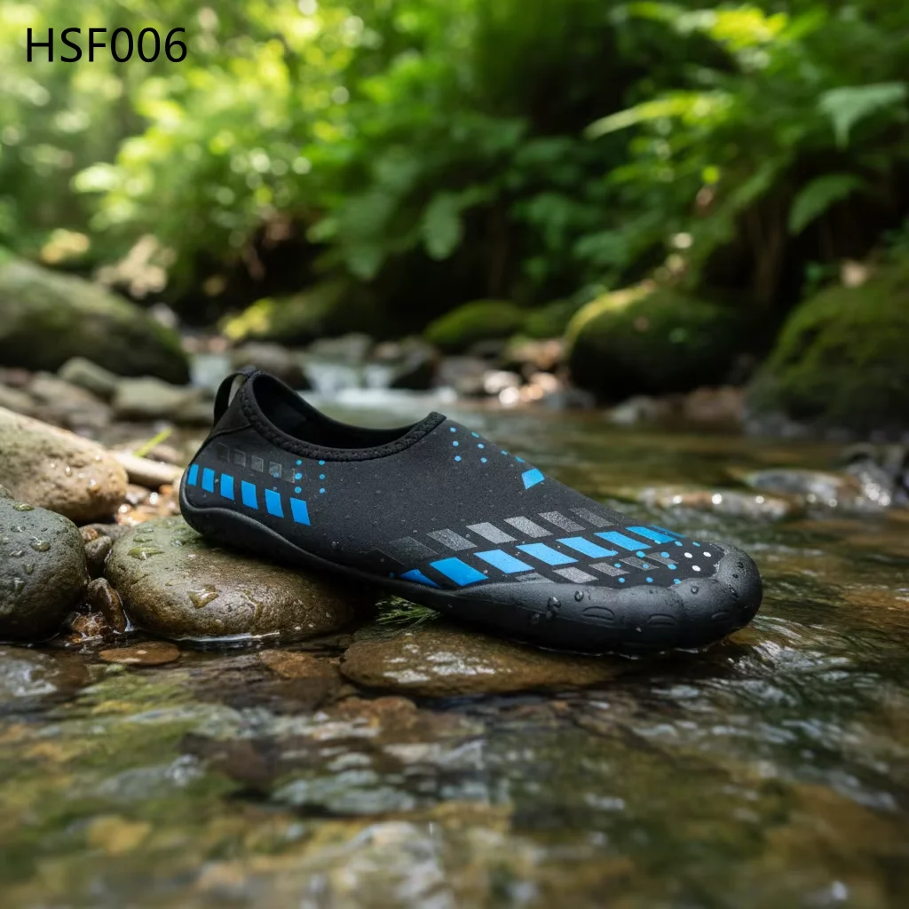 HY,Beach Sunbathing Easy to Air Dry Fabric Sea Surfing Diving Shoes Water Motorcycle Anti-skid Rubber Sole Swimming Shoes HSF006