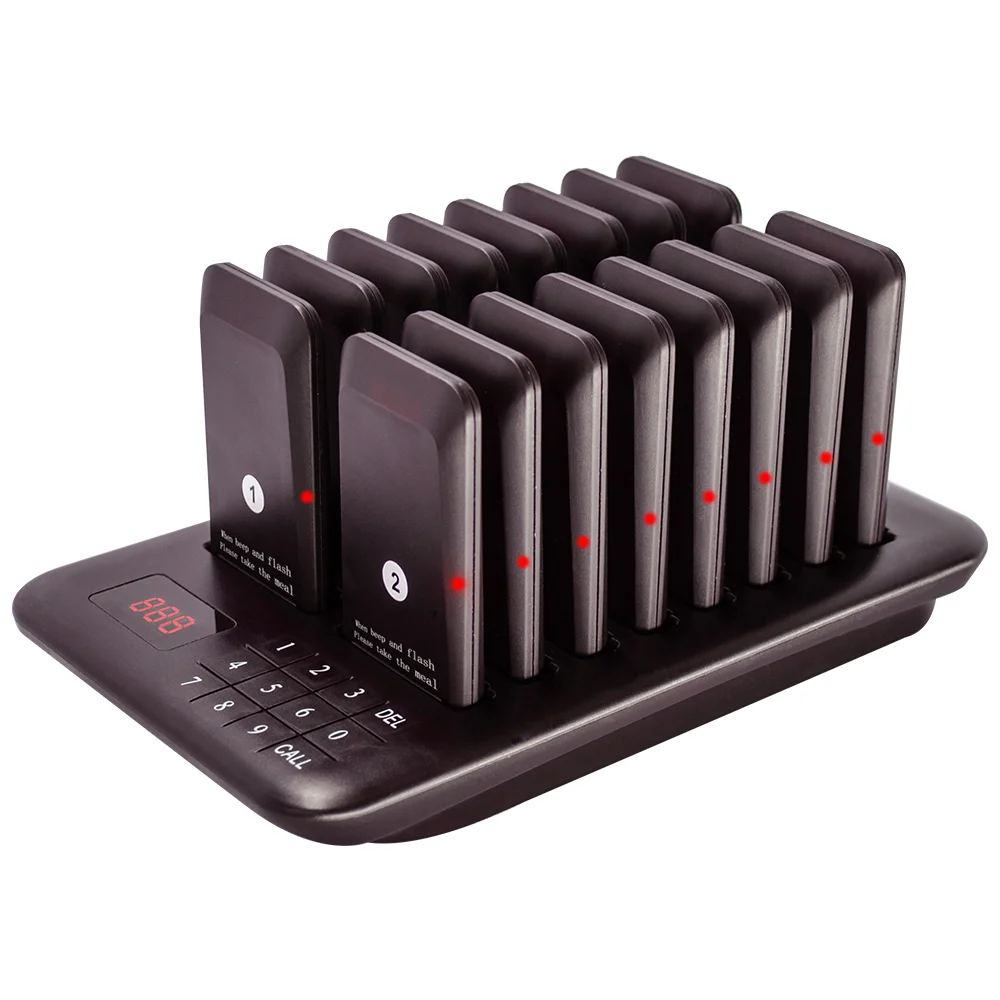 Number Buzzer Free Logo Printing Take-out Restaurant Queue Number Wireless Food ...