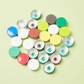 Factory Price Non Spill 13mm 20mm 32mm Medical Aluminum Plastic Bottle Cap for Antibiotic
