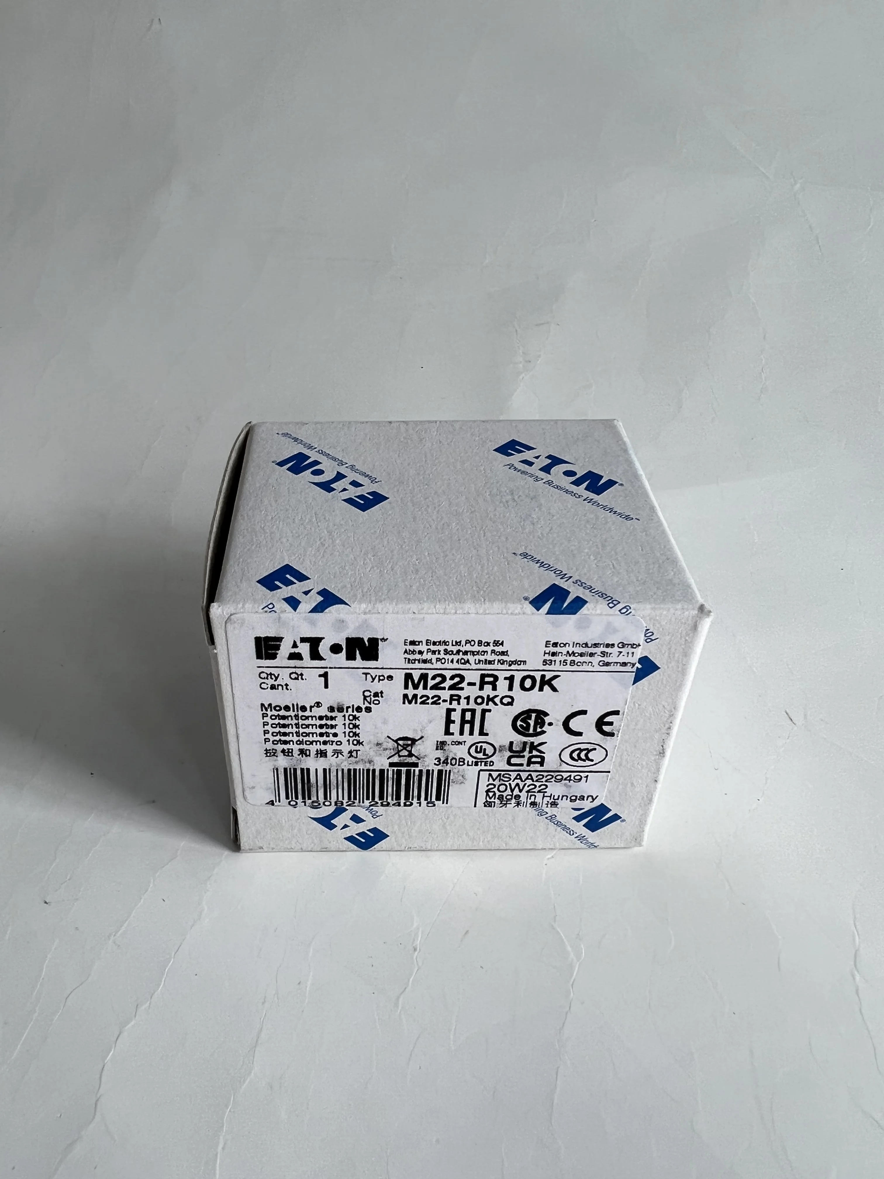 Eaton Potentiometer M22-R10K Eaton Potentiometer M22-R10K