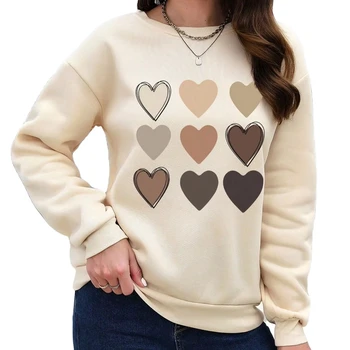 Europe and America Summer new style classy Knitted Comfort Heart Pattern Sweater