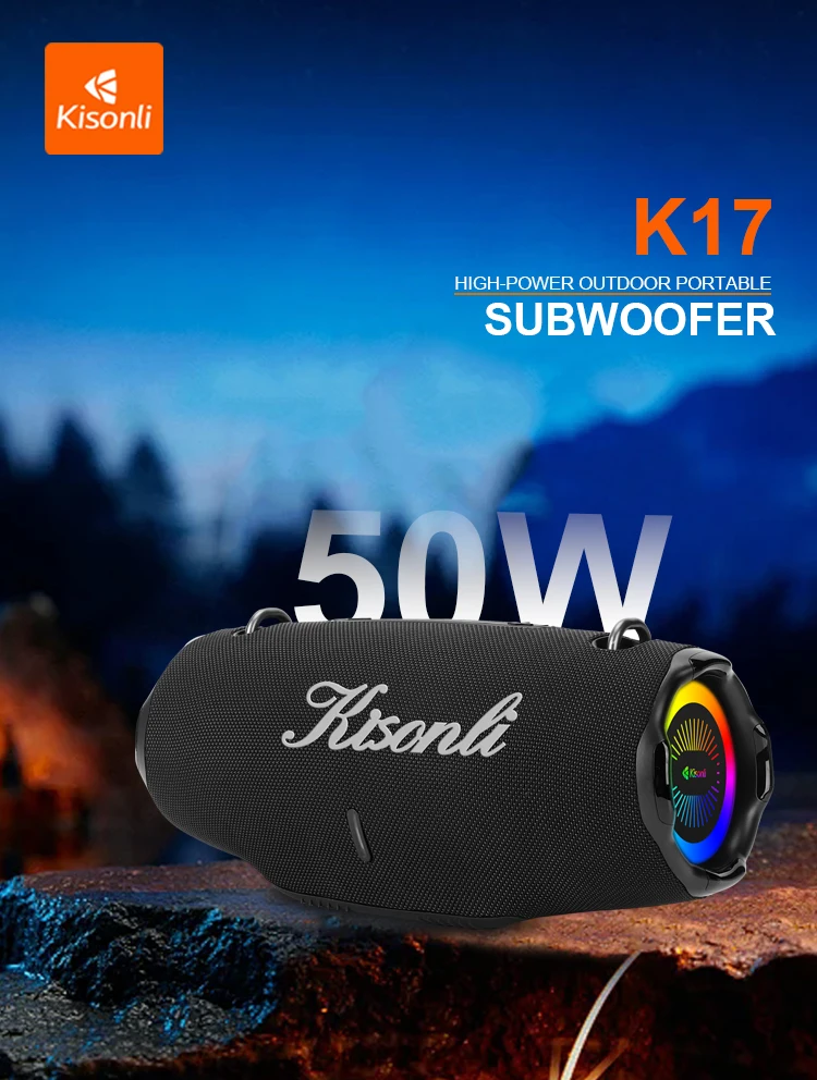 Kisonli K17 Professional Party Big Blue Tooth Speaker 50 Watts