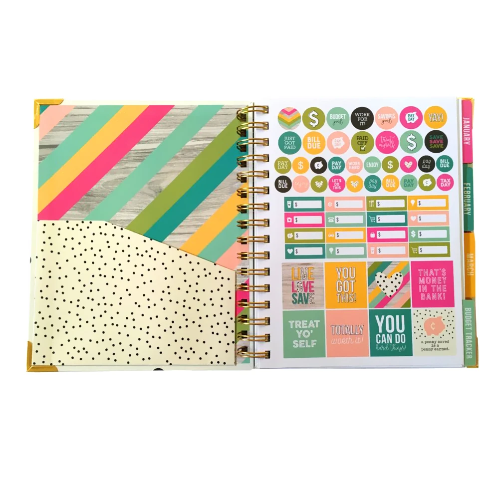 Custom Wholesale Luxury A5 Student Yearly Motivational Financial